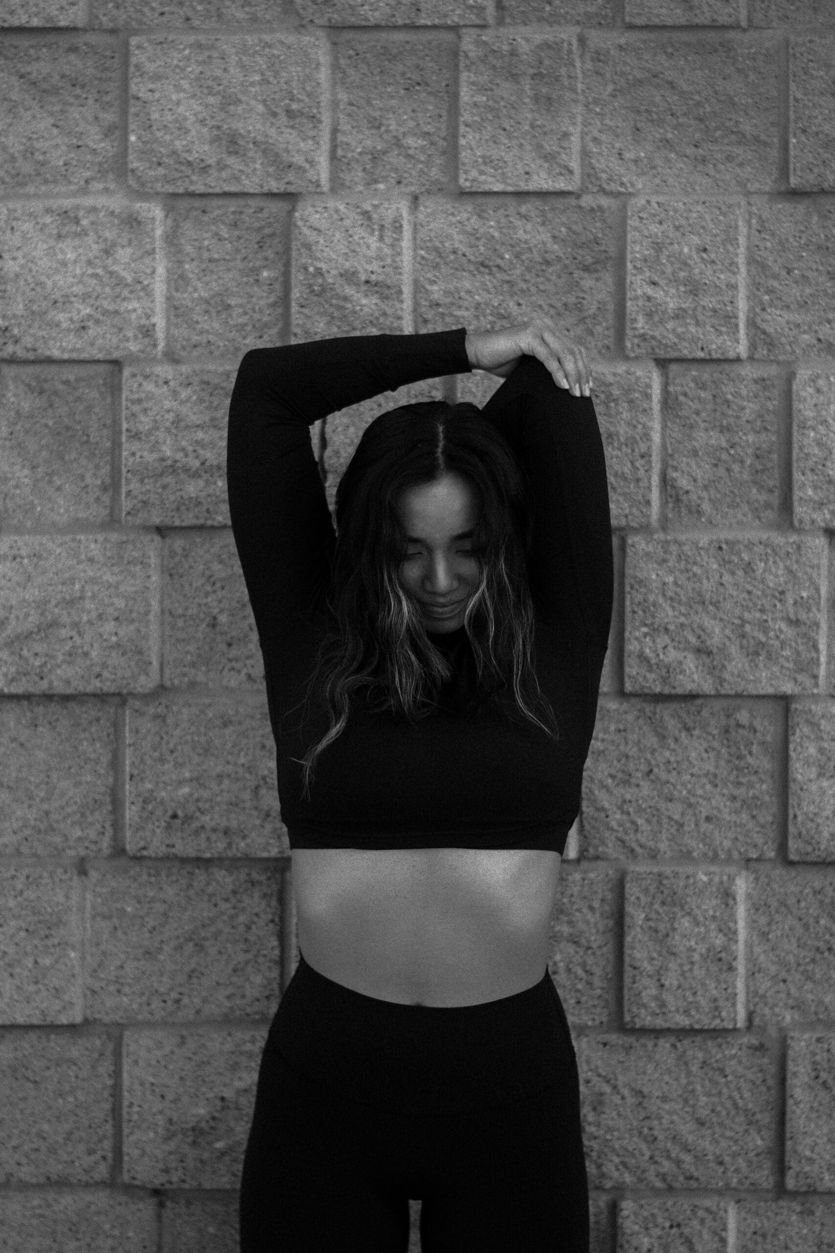Girl Stretching