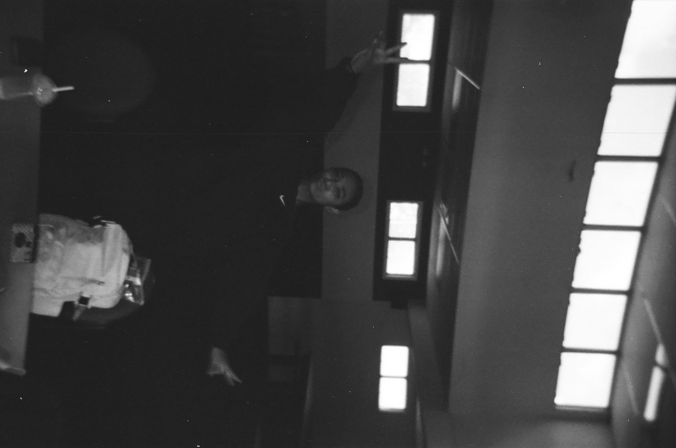 black and white film photo
